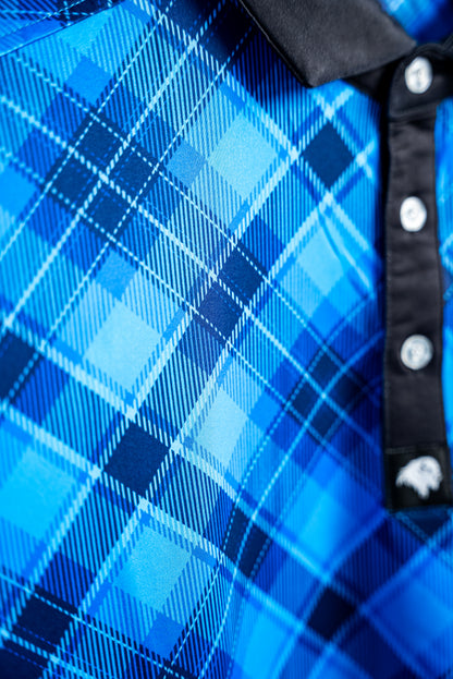 Blue Plaid Polo